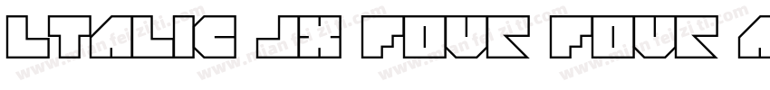 ltalic JX Four Four Adjust字体转换